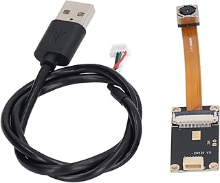 OTG USB Camera Module, Powerful OV5640 Exchangeable Data Vivid 65 Degree Wide Angle Lens 5MP USB2.0 Video Webcam Board for Security Monitoring