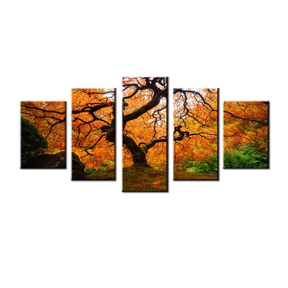 Diamant Peinture 5 Pièces grand format paysage d'arbres kits broderie strass