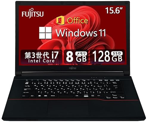 �y�����ςݕi�z �yCPU:��3����Core-i7�z�x�m�� �m�[�gPC FMV�V���[�Y/Win 11/MS & Office 2019/15.6�C���`/����WIFI/USB 3.0/�����ݒ�s�v ���S�Ҍ��� �ݑ�Ζ� �d���p �w�K�p �m�[�g�p�\�R�� (1)��