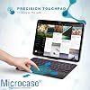 Turkish Bluetooth Keyboard with RGB Light Rechargeable Touchpad for Microcase Tablets and Phones 24 cm - AL2897