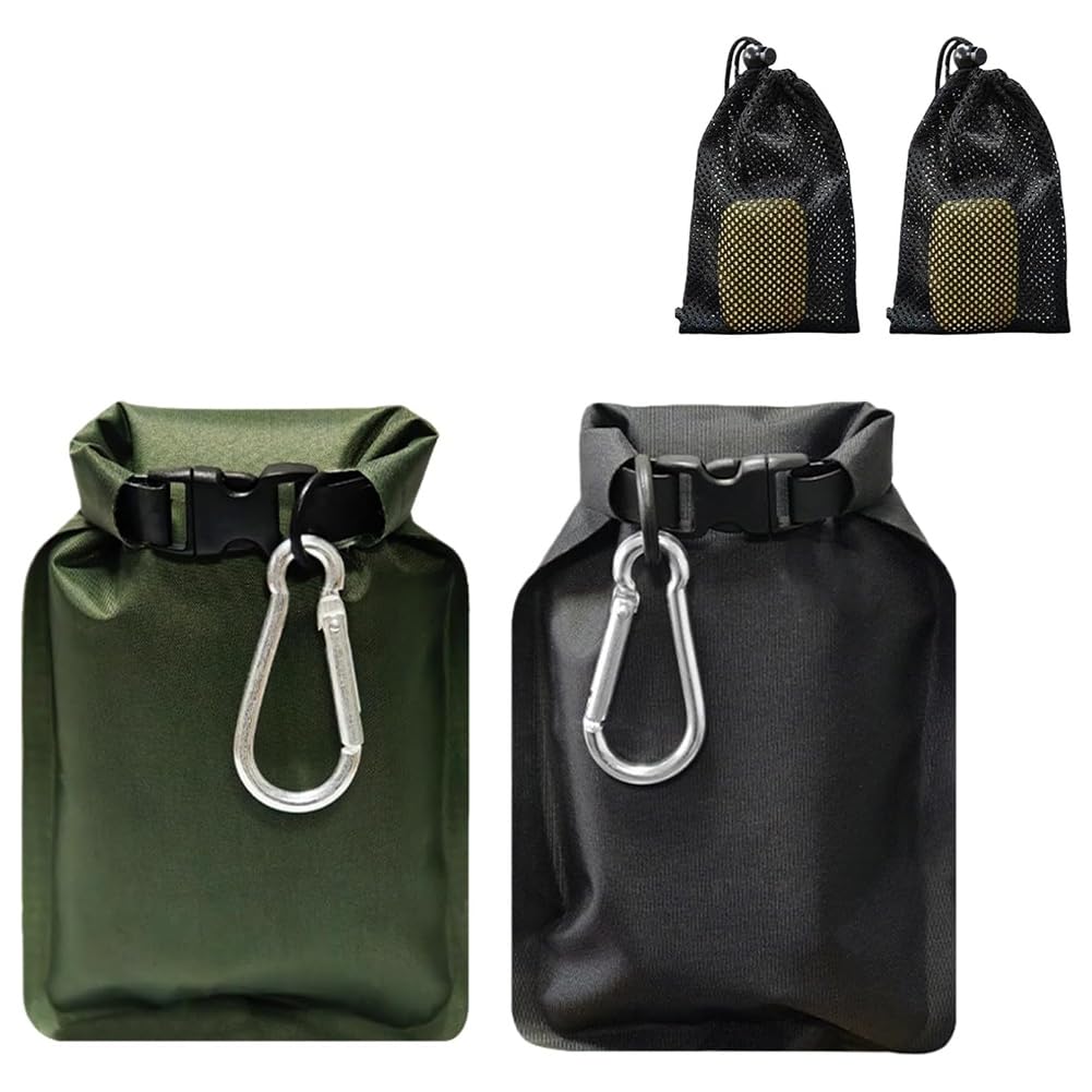 Hndhbfgrt Waterproof and Leak-Proof Outdoor Travel Toiletries Dry-Mix Soap Bag Multifunctional