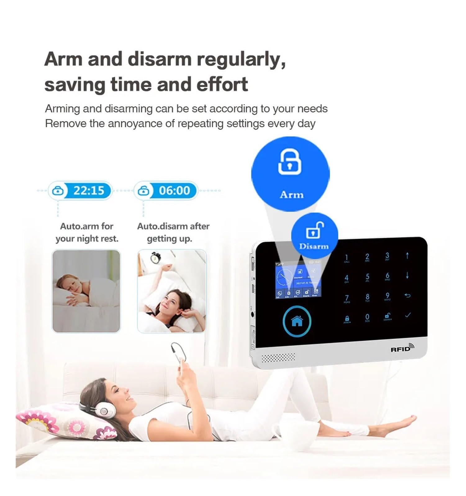 Di Allarme Wifi 4G Tuya Smart Domestico Sicurezza Wireless Controllo App Life Monitoraggio Remoto(L)