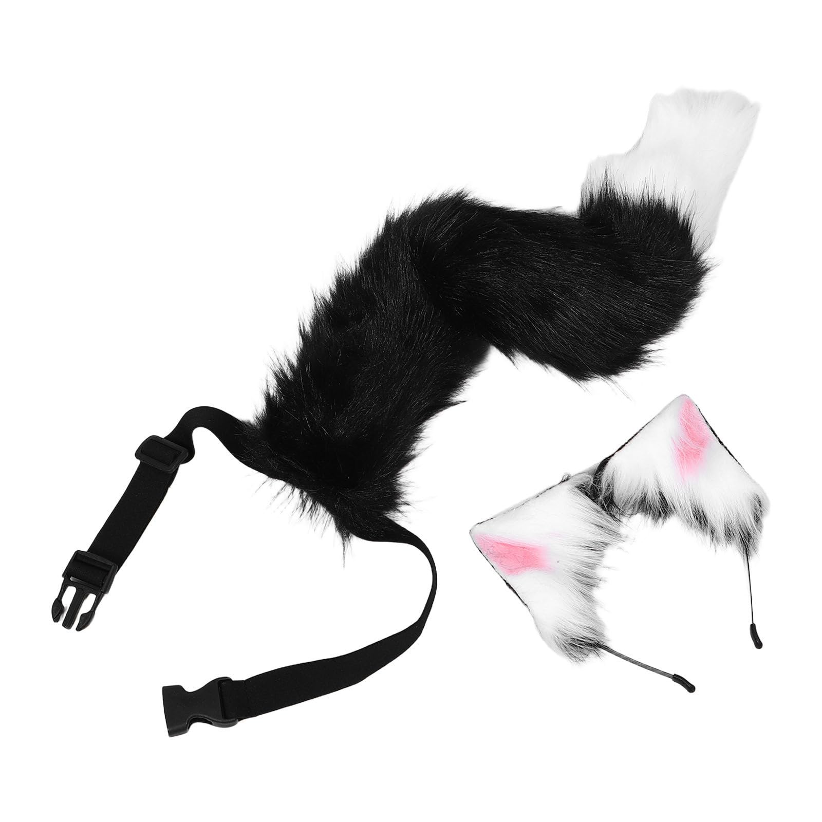 Tofficu 2 Juegos Diadema Orejas de Gato Peludas y de Felpa Ligera y Cómoda para Cosplay Realista en Fiestas de Halloween y Eventos Lolita Fashion