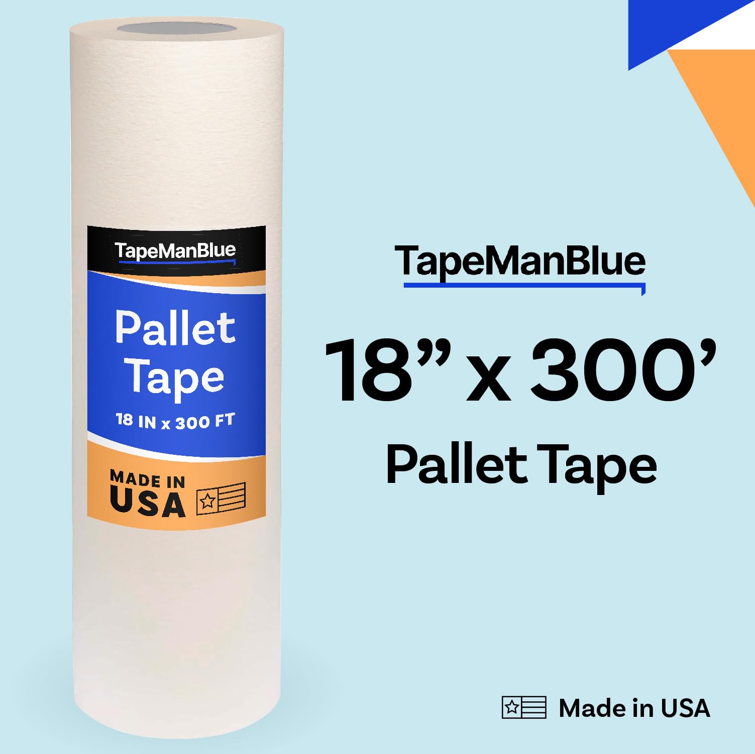 TapeManBlue Rollo de cinta de palé de 18 pulgadas x 100 yardas para serigrafía de placas de enmascaramiento