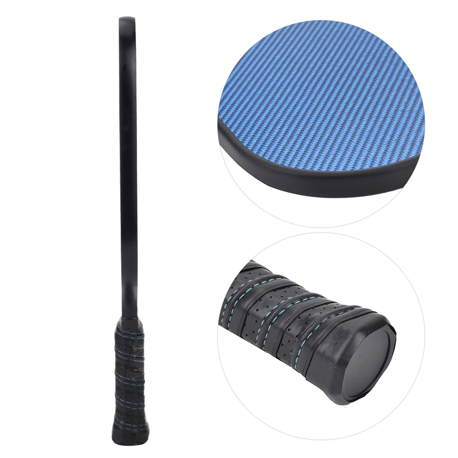 Haofy Paleta de Pickleball de PP Duradera para Deportes Al Aire con Núcleo de Panal y Protector de Borde para Protección contra Golpes en el Suelo - Superficie Galvanizada - Absorbente de Sudor