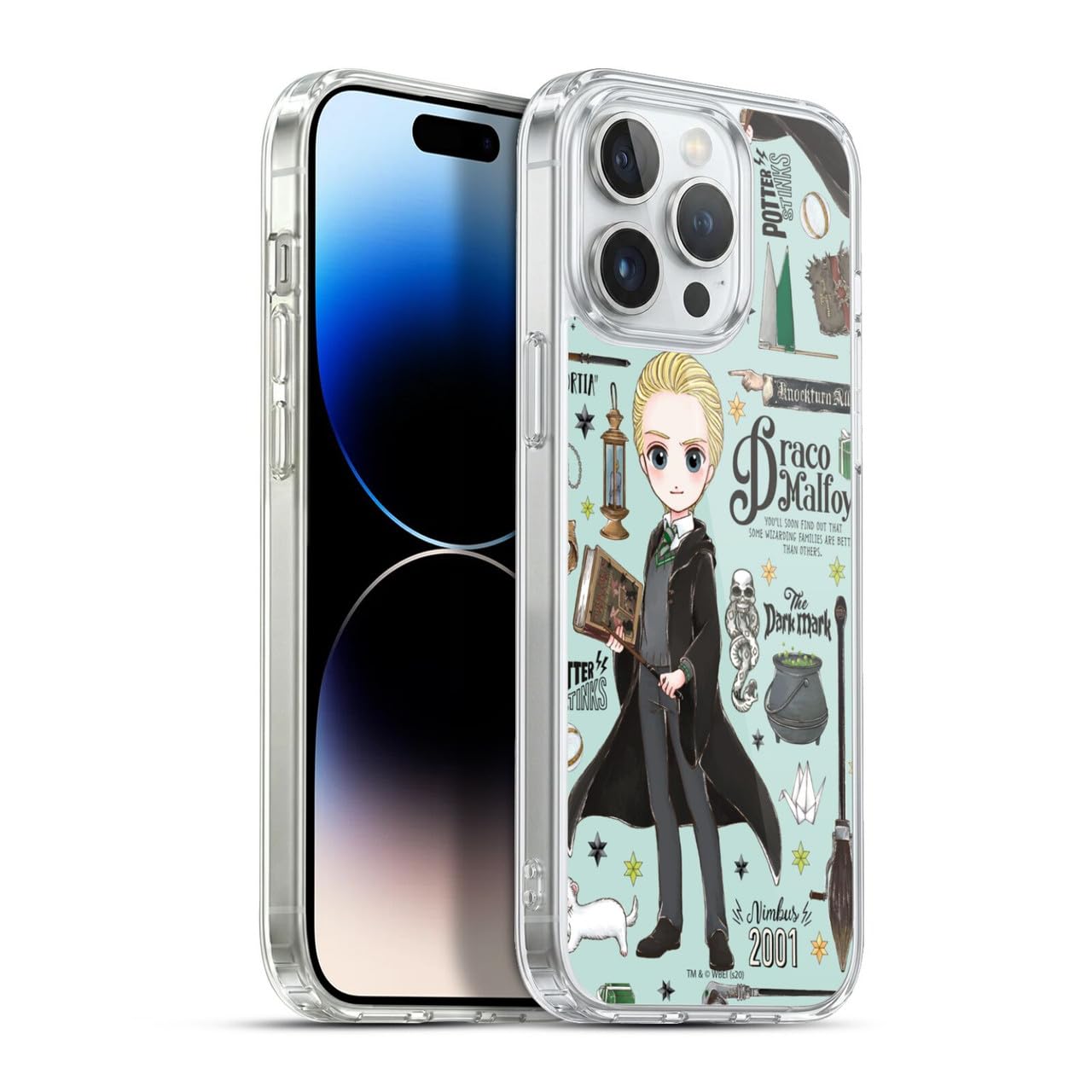 Head Case Designs Licenciado Oficialmente Harry Potter Patrón Luna Reliquias de la Muerte XXXVII Caso Funda de Gel Suave Compatible con Apple iPhone 12 / iPhone 12 Pro — view 196