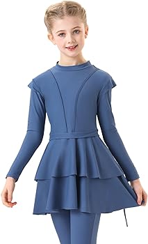 Muslimischer Burkini Für Mädchen - 3-teiliger Badeanzug Mit Kopftuch Für Strand Und Pool