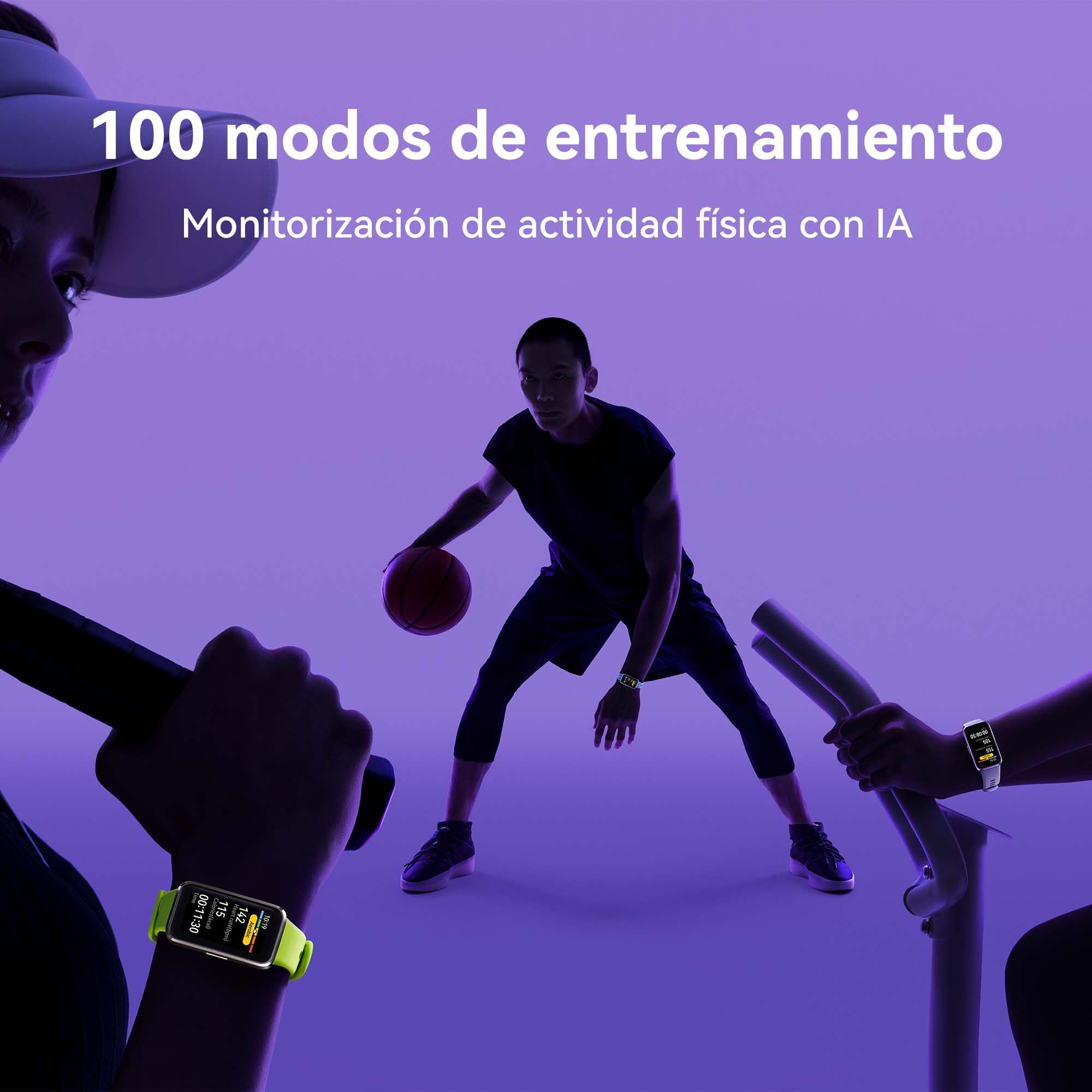 HUAWEI Band 10 Smartwatch, Monitorización de Actividad Física con IA, Análisis del Sueño a Nivel Profesional, VFC Promedio y Datos sobre el Sueño, iOS y Android, 14 Días de Autonomía, Negro