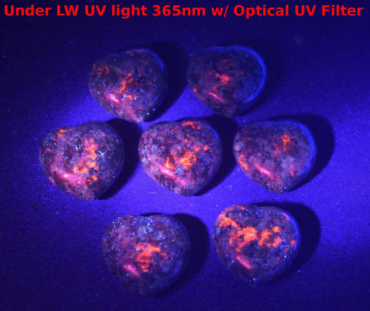 Amazon.com: 30mm Purple Red Ruby in Green Zoisite Puffy Heart