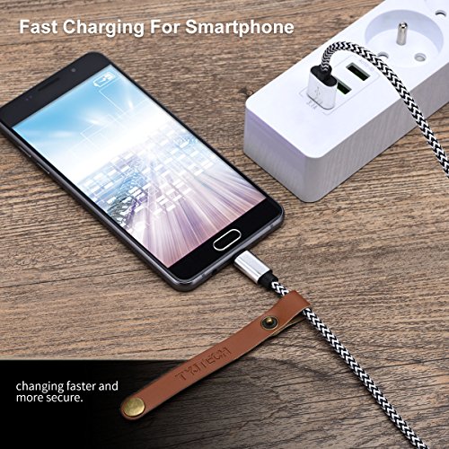 Cavo Micro USB, TYJTECH [2-Pack] 6.5ft/2m Cavi