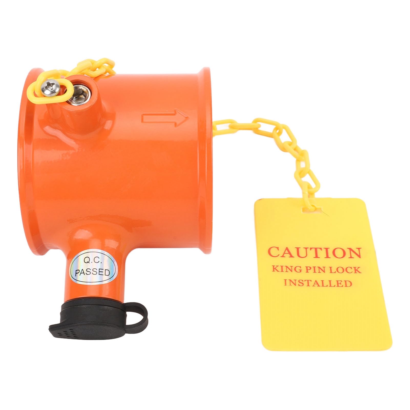 Cerradura de Pasador de Quinta Rueda para Remolque, Cerradura de Enganche Antirrobo de Aleación de Aluminio Duradera con Etiqueta de Advertencia, 2 Llaves, para RV, Barco, ,