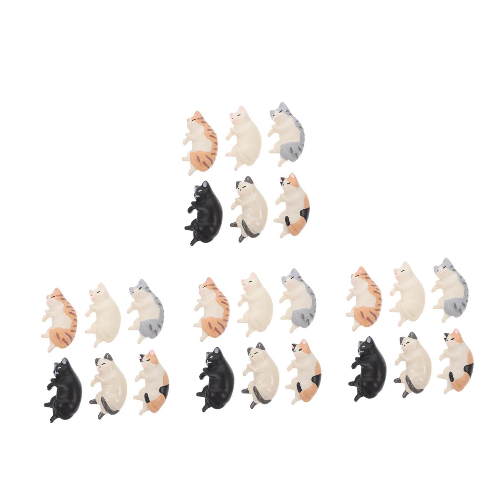 MAGICLULU 4 Sätze Karton Katzen Magnet Tier-kühlschrankmagnet Cartoon-kühlschrankmagnet Küchenzubehör Kühlschrankmagnete Harz 6 Stück * 4