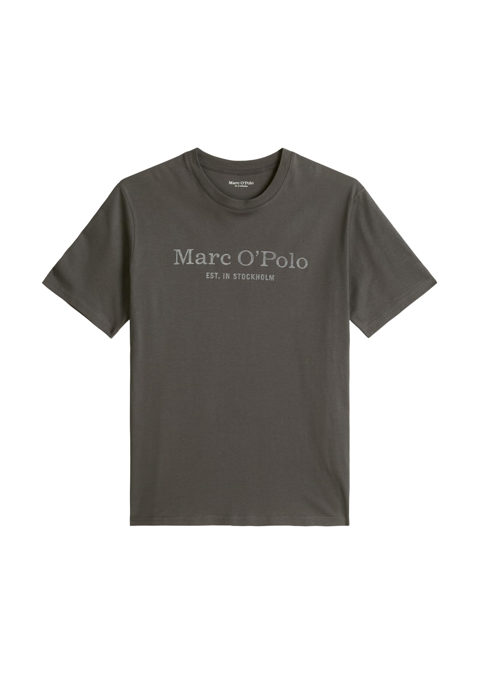 Marc OߴPolo Men's Organic Cotton T-shirt with Round Neck, Grey (Grau), XXL