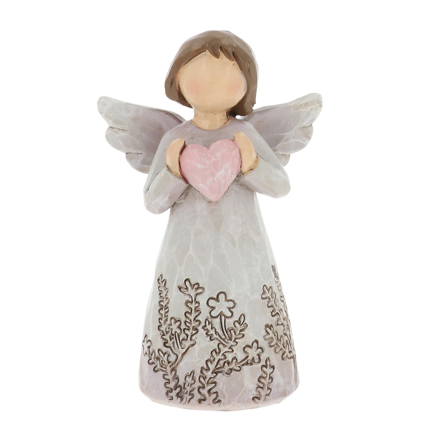 Shudehill Giftware Meadow Flower Angel Small Ornament - Aqua, Pink or Grey (Grey)