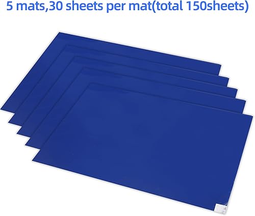 Miniatura 6 de CALPALMY 150 hojas de alfombrillas adhesivas de 18 x 36 pulgadas, tapete adhesivo para laboratorios, hogares, sitios de construcción y más  Elimina