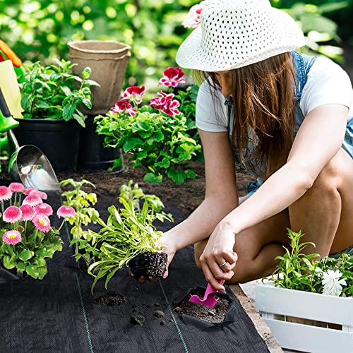 3Ft X 50Ft Weed Barrier Landscape Fabric Heavy Duty,Durable Ultra Thick Weed Blocker Cover,Garden Fabric Weed Barrier With 20 U-Shaped Securing Pegs For Farming Outdoor Gardening Weed Control Mat #TOP7