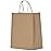 Qutuus 50 Pcs Brown Kraft Paper Shopping Bags 10x5x13 Paper Gift Bags with Handles Bulk for Party, Retail, Small Business