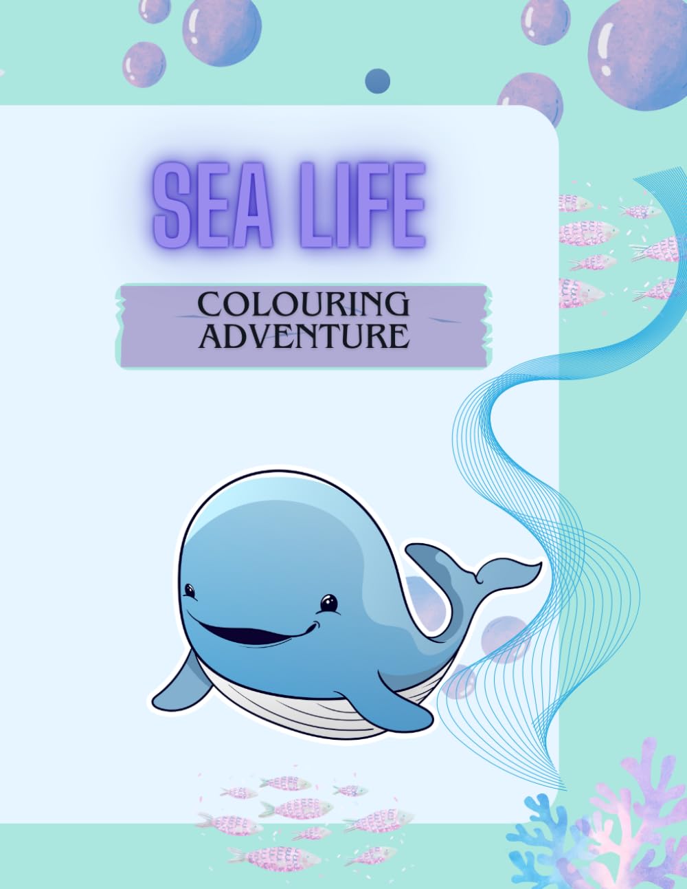 Sea animal coloring book for kids: Fun ocean animals for kids age 3-8