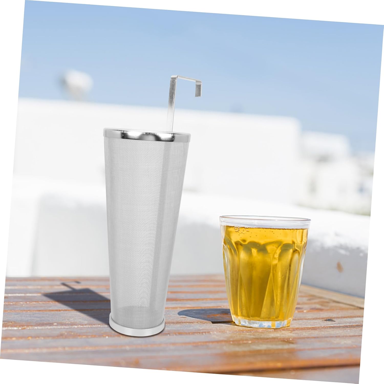 PRETYZOOM Stainless Steel Beer Filter Strainer Brewing Mesh for Home Brewing Fermenting and Easy to Clean for Maximizing Hop Flavor and
