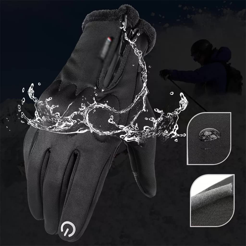 Gants d'hiver à écran Tactile Hommes Dames Ski Chaud Temps Froid Cyclisme Conduite Vélo Travail Gants Doigts Complets (Couleur : B, Taille : Code S) (Code BS Gants d'hiver à écran Tactile Hommes Dames Ski Chaud Temps Froid Cyclisme Conduite Vélo Travail Gants Doigts Complets (Couleur : B, Taille : Code S) (Code BS