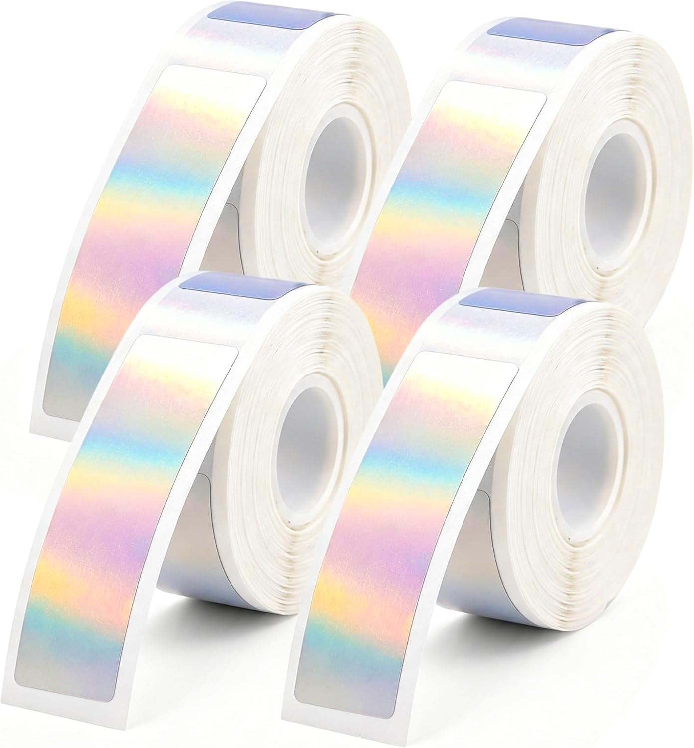 640 D30 Labels, Print Master Labels Refill for Office, Holographic Silver