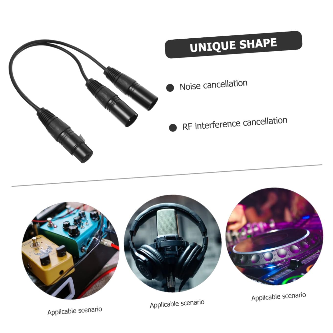 DOITOOL 4 Stück 1 Audio-adapterkabel Kinderkopfhörer Kopfhörer-splitter Mikrofon Stift -extender Audiokabel Spiele kabel Zu Trs Aux Für Stahldraht Black