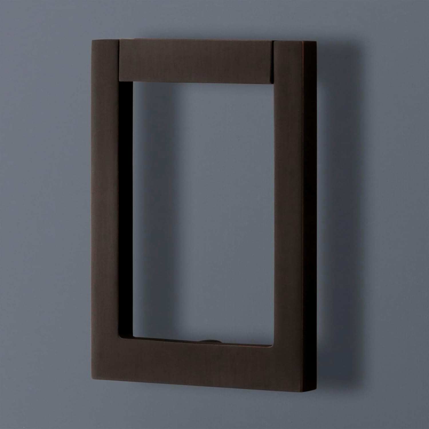 Baldwin 0183 Contemporary Rectangular Door Knocker from The Estate Collection - Lifetime Satin Brass