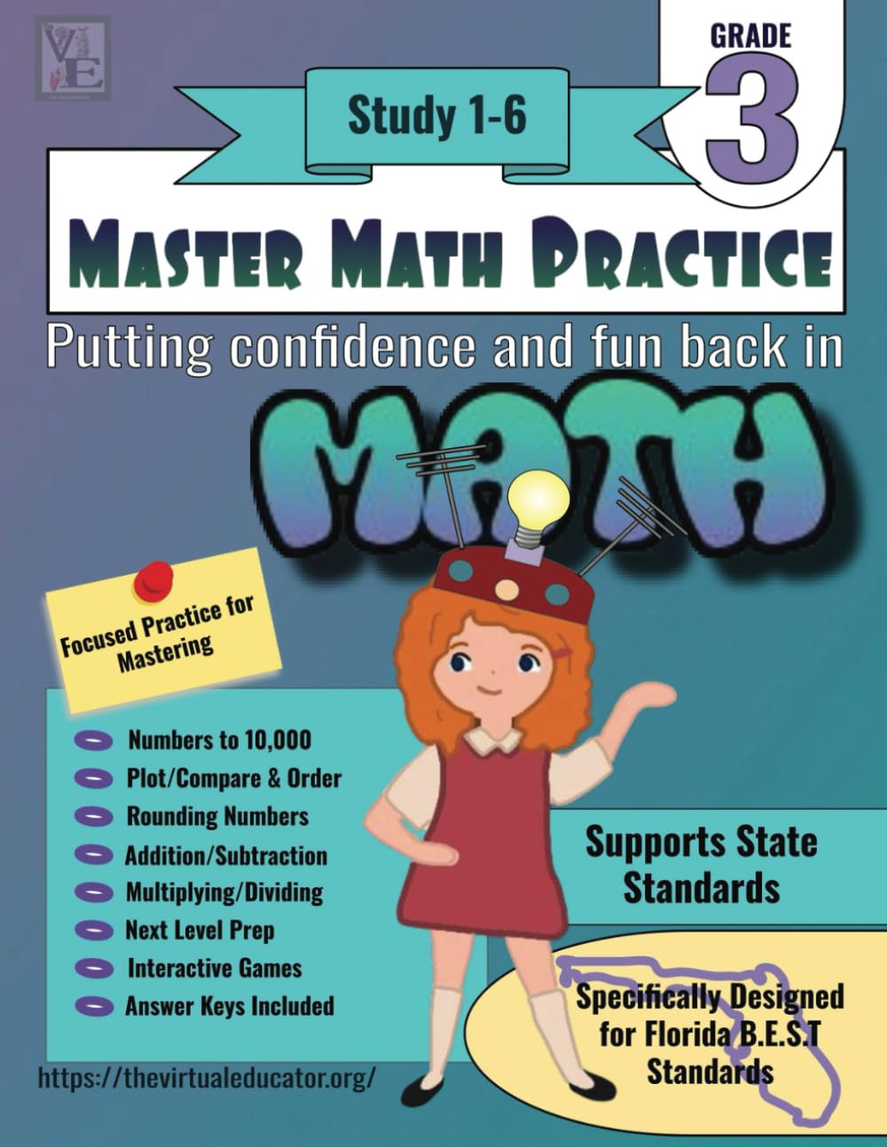 Master Math Practice-3rd Grade : Study 1-6 (Master Math Practice - 3rd Grade Series)