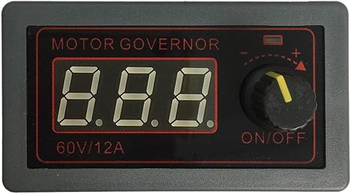 Miniatura 6 de DC 12V 24V 36V 48V 12A 500W PWM Controlador de velocidad del motor, mini interruptor de control de velocidad, regulador de velocidad con perilla