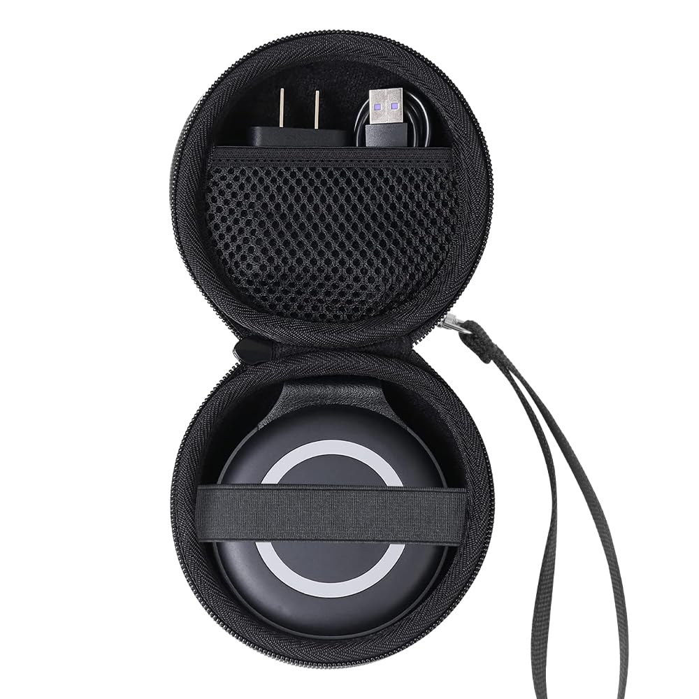 LeayjeenTravel Case Compatible with UCOMX/Hicober 3 in 1 Wireless Charger,Foldable Magnetic Charging Station Storage Holder Case-Black(Case Only)