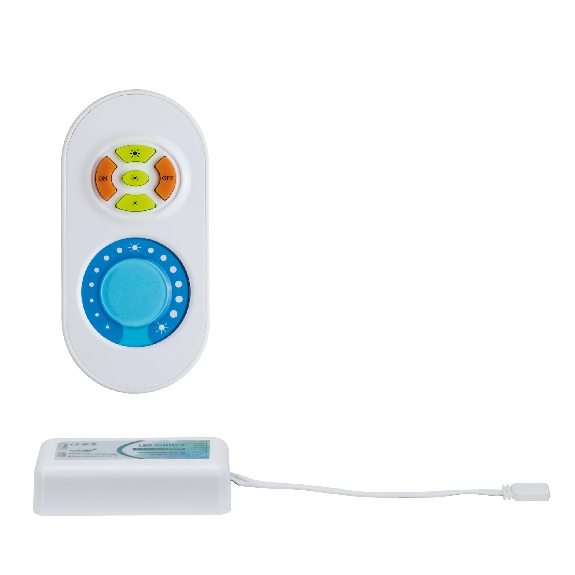 Paulmann 70619 Controller de regulación y conmutación MaxLED para strip LED, mando a distancia para strips monocolor incl. control remoto máx. 144 W accesorio para strips