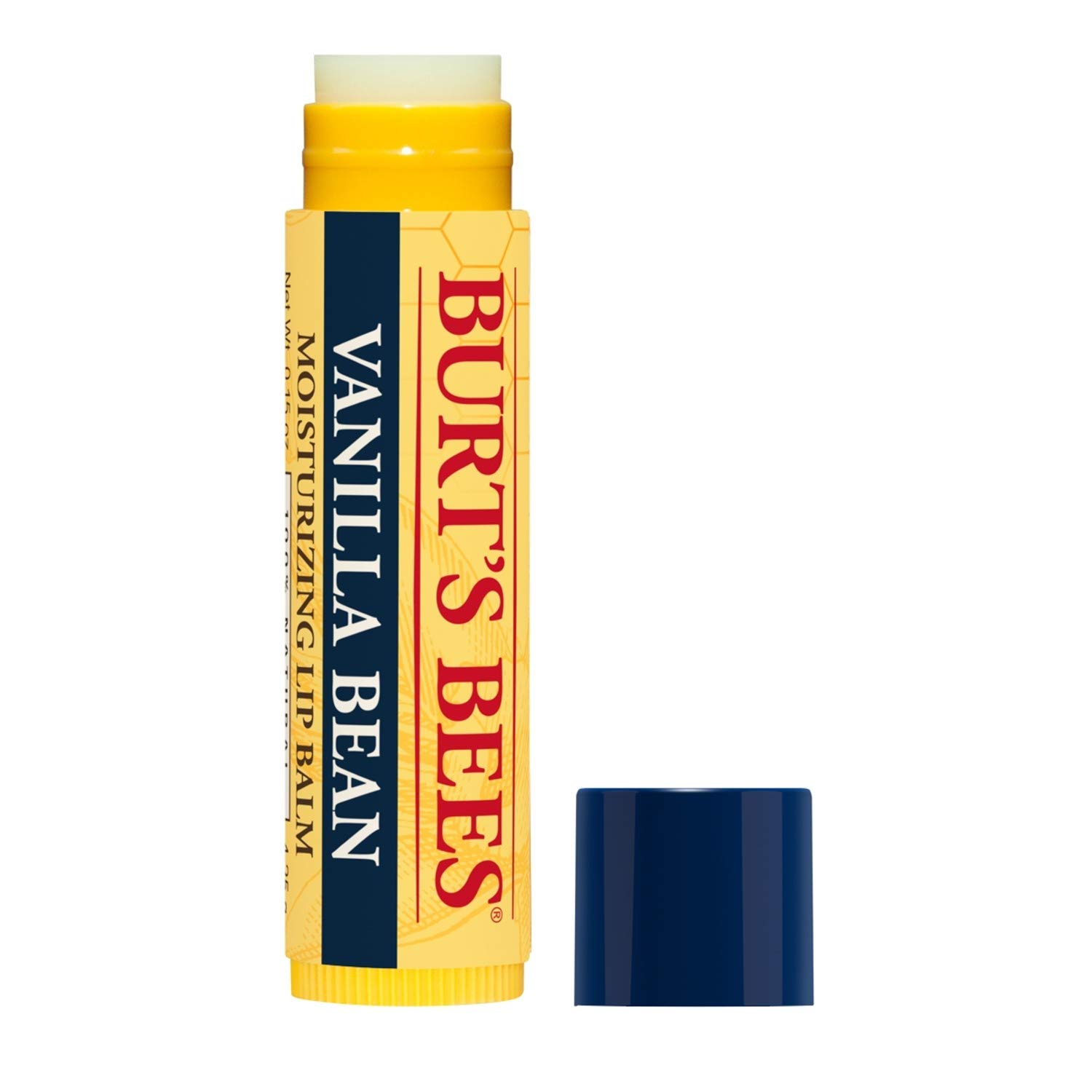 Burt's Bees Lip Balm, Moisturizing Lip Care, 100% Natural, Vanilla Bean (2 Pack) : Everything Else