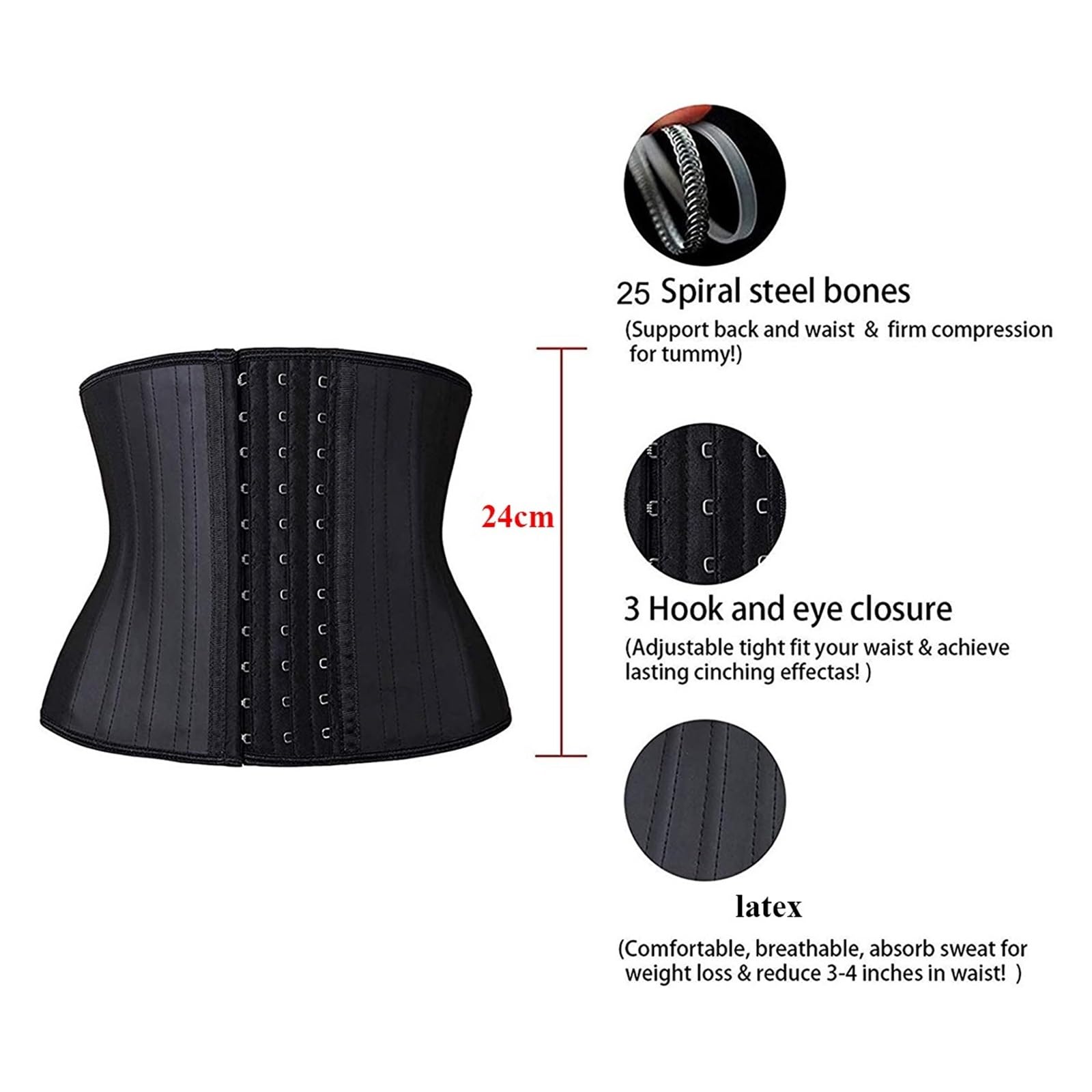 Bauchgurt Für Frauen Kurzes Korsett Taillentrainer Latex Body Shapewear Frauen Bauchformer Bauch Sllimming Gürtel Modelliergurt