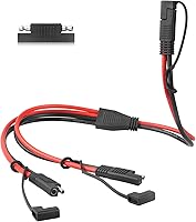 Vista 11 de Cable divisor SAE Y de 10 AWG, cable de extensión SAE 1 a 2 con fusible de protección 15A 20A 30A y conector inverso de polaridad SAE, conector