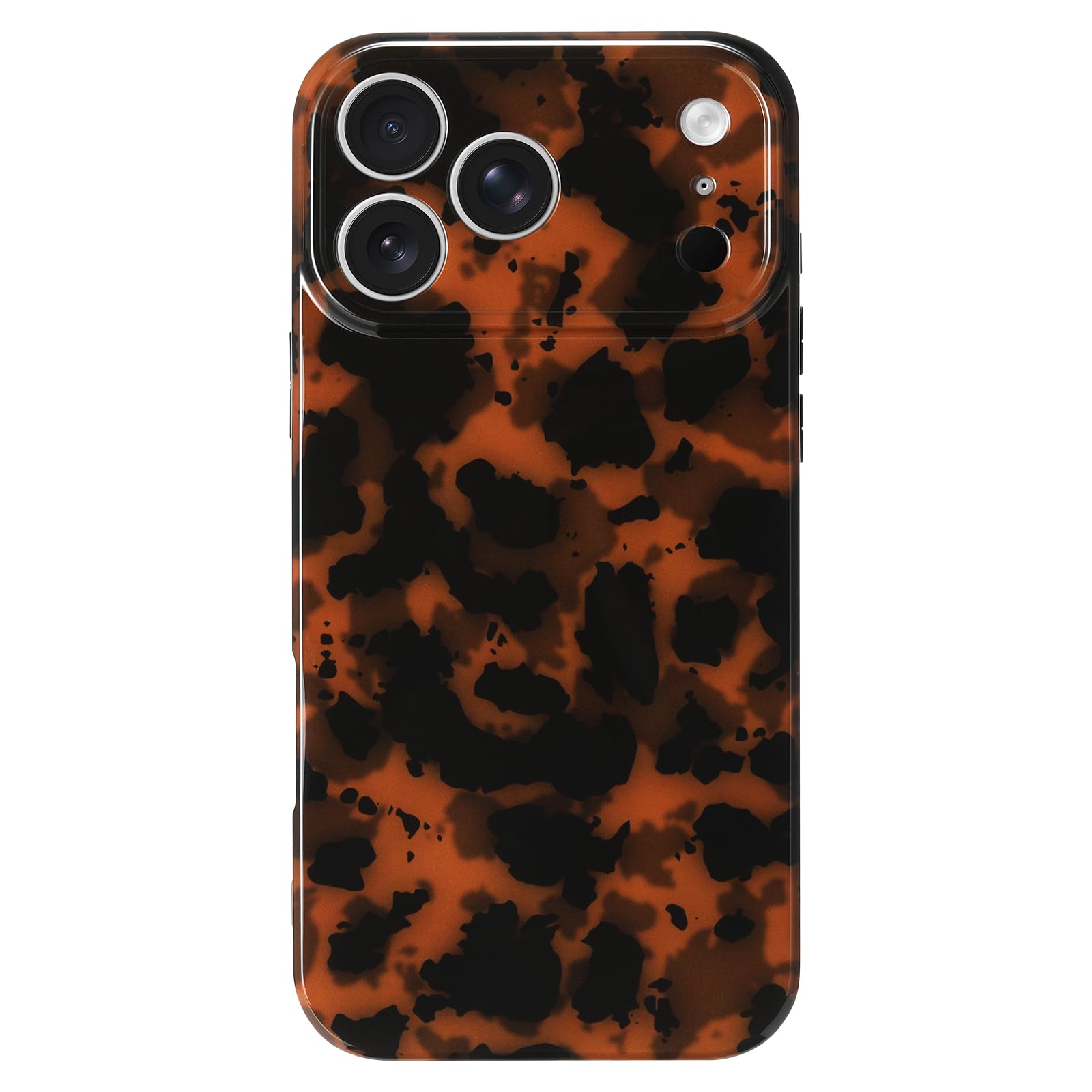 Coque iPhone 17 Pro Max écaille de tortue marron avec protection caméra intégrée - 7