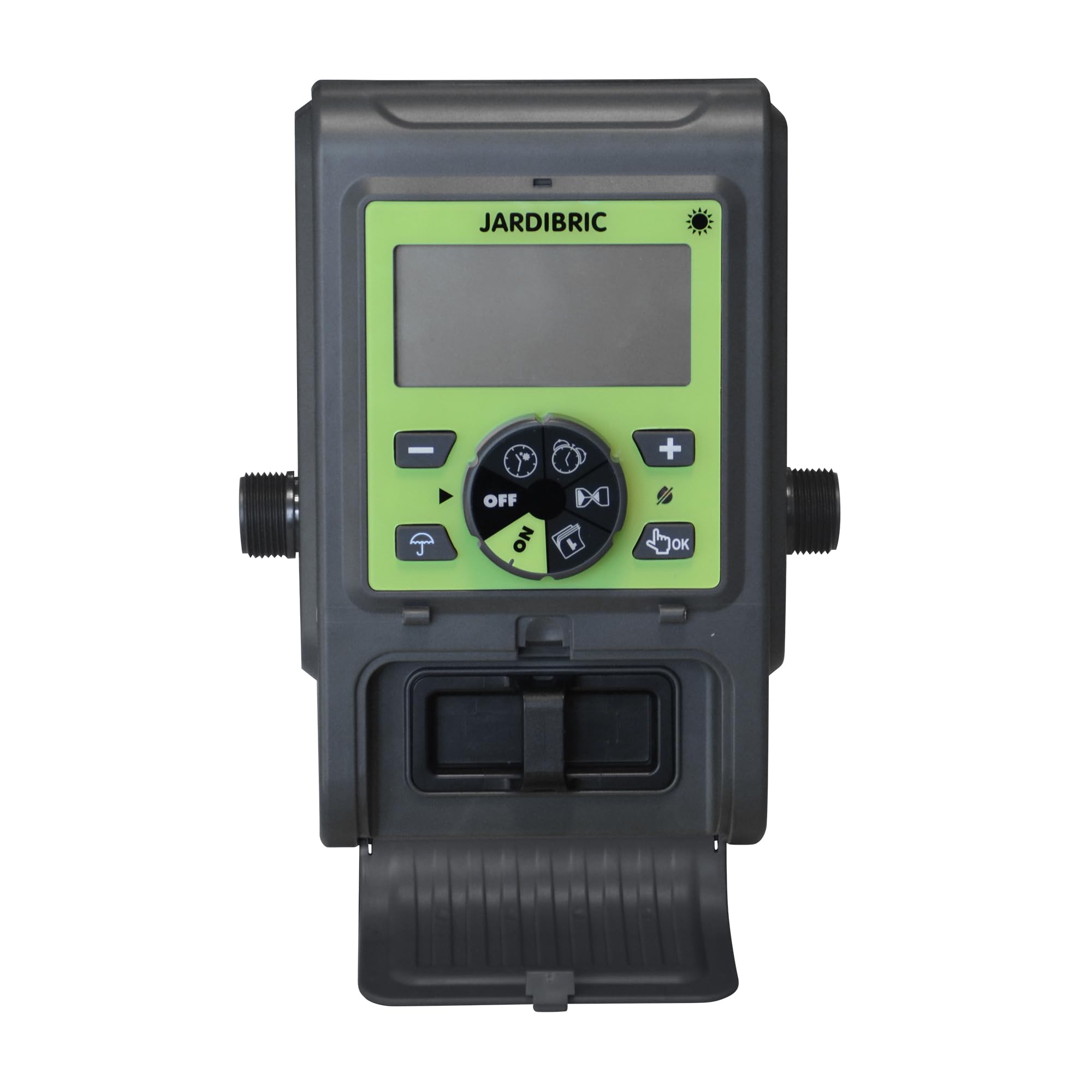 Jardibric - Pompe Récupérateur d’Eau Programmable 180 L/h - Goutte à Goutte - Batterie Rechargeable USB - Compatible Solaire
