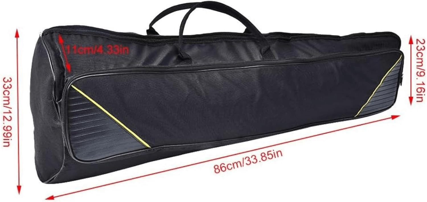 Dilwe Trombone Bag, Portable Alto/Tenor Trombone Shoulders Bag Handbag Musical Instrument Accessories(Black)