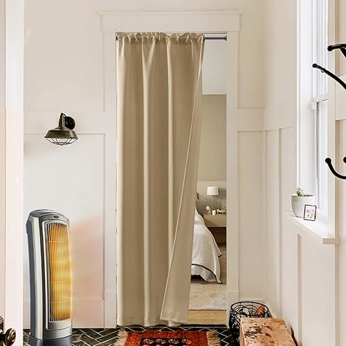 Miniatura 2 de PANELSBURG Puertas de acordeón para puerta y armario, puerta plegable temporal para interior, Beige Tan