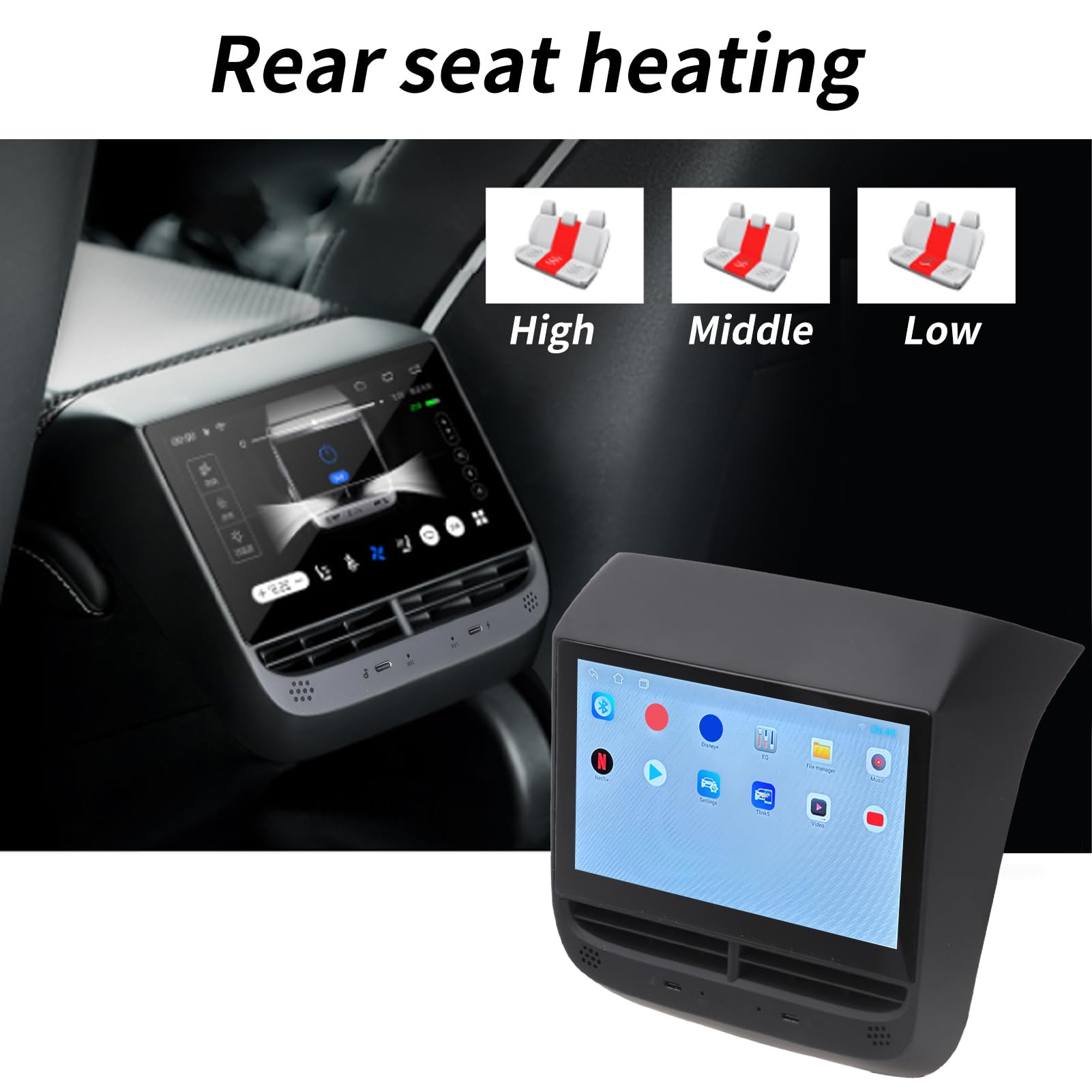 Amazon.co.jp: テスラ モデル 3 Y 用後部座席 LCD スクリーン、7