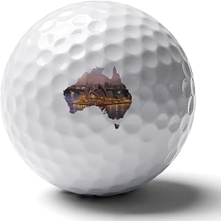 Sydney Opera House Australia Map Rubber Golf Balls Practice Ball for Golf Lovers