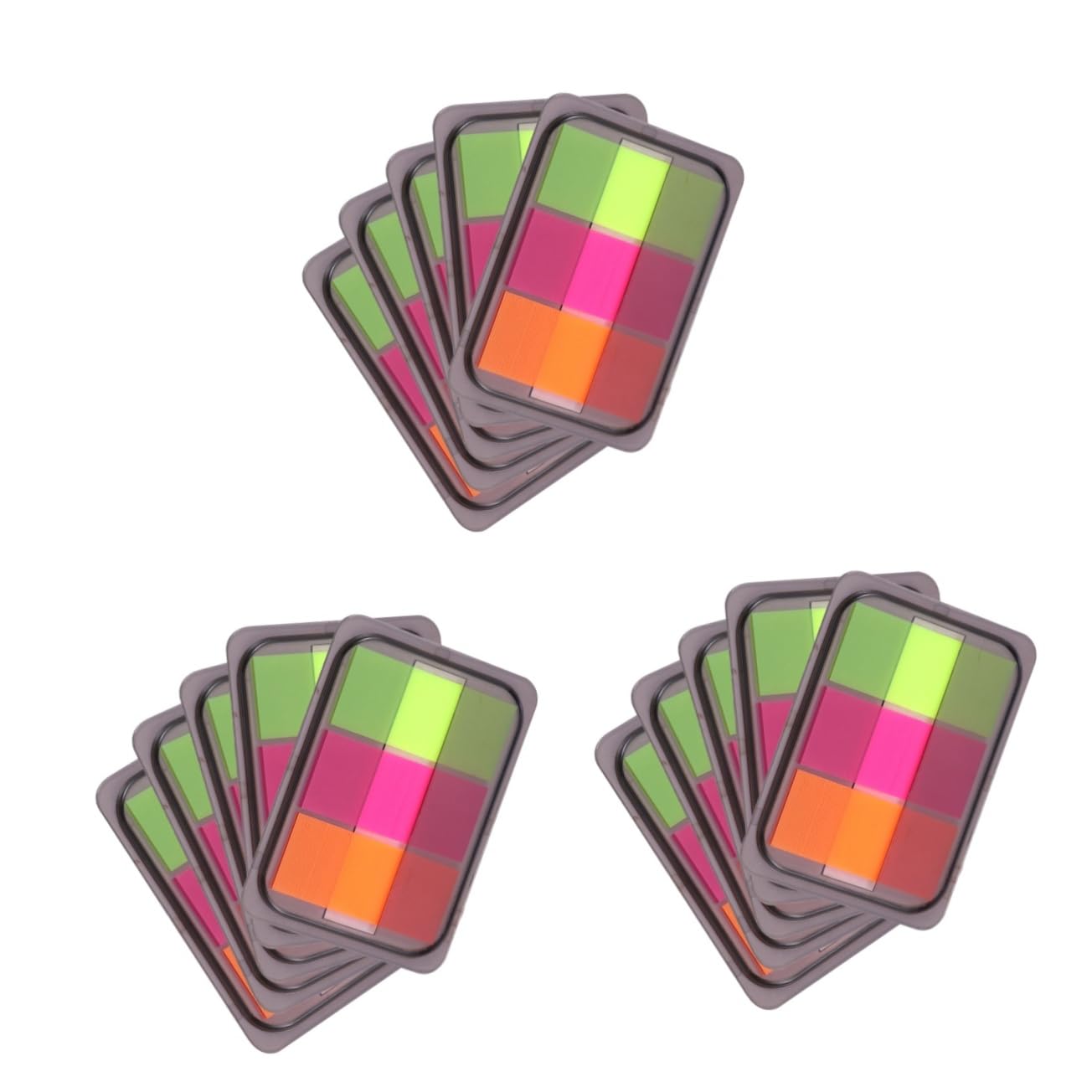 SHINEOFI 30packungen Neuer Titel Neon Haftnotizen Selbstklebende Markierungsfahnen Für Büro Und Zuhause Bunte Pet Notizen Zum Beschriften Für Seitenmarkierung Und Dokumente