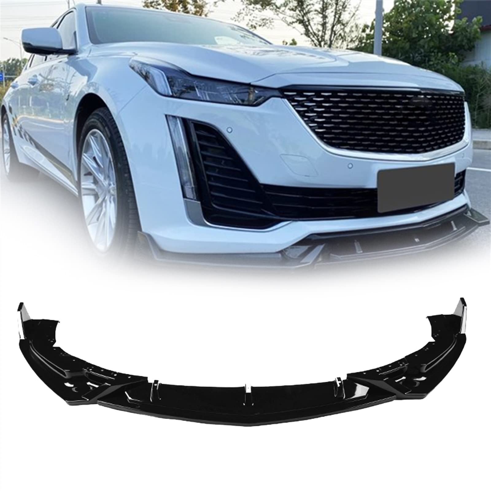 Lèvre de becquet avant pour Cadillac CT5 améliorant l'aérodynamisme et le style