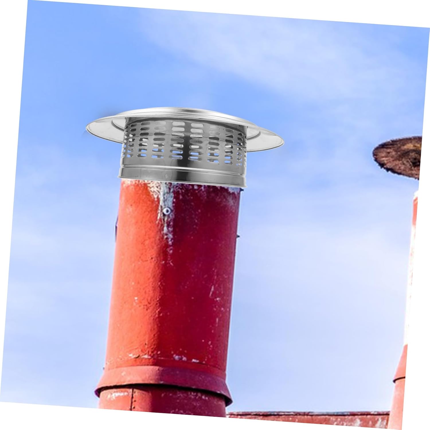 Stainless Steel Tapered Chimney Cap Rainproof Exhaust Cover for Outdoor Ventilation Stainless Steel Easy to Install Animal Protection Enhanced Airflow