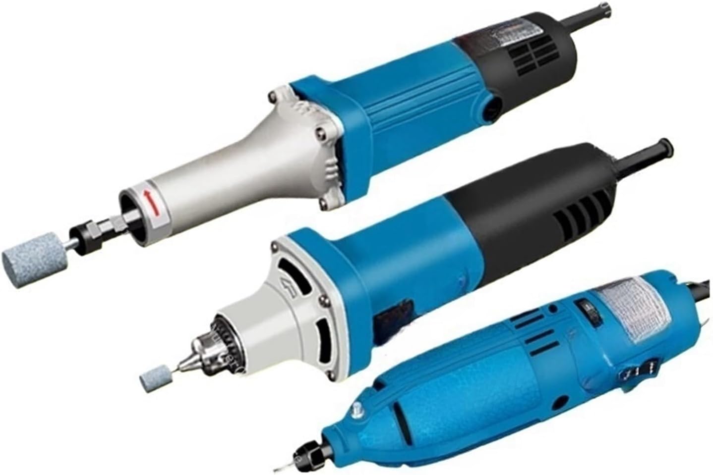 CAARLA Die Grinder 1pcs High Power Straight Grinder Electrical Grinding Machine Small Hand-Held Polishing Electric Polishing(Describe 1)