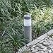 FONDOTIN Cylindrical Solar Lawn Light Durable Ground Plug Outdoor Lighting Tool for Gardens Walkways and Yards Energy Saving Easy Installation Dark Grey Design