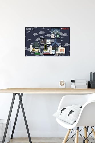 Miniatura 6 de Among Us - Póster de pared Mira Map con pasadores