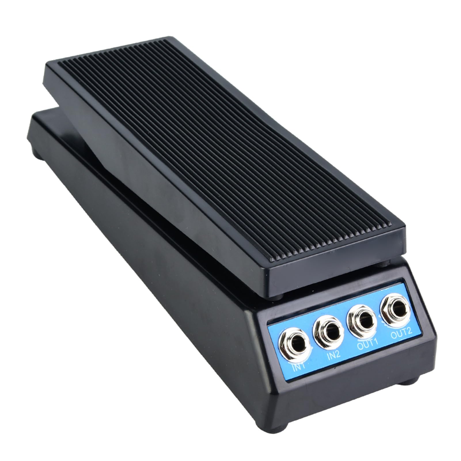 Tissting Gitarren Stereo-Volumen-Pedal DF1511A Dualer Ein- und Ausgang Kunststoff Metall Präzisionskontrolle