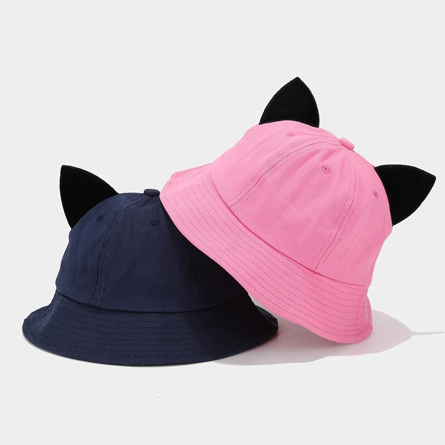 Bucket Hat Casual Wear Sport Headwear Cartoon Cats Ear Multiple Color Sun Fisherman Bucket Hats for Woman
