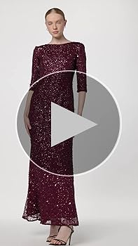 Amazon.com: Adrianna Papell Women's 3/4 Sleeve Beaded