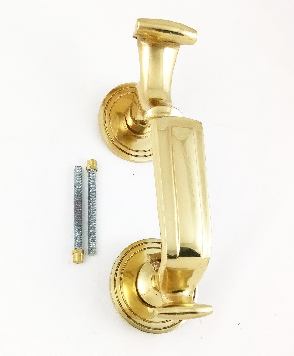 Euroart Doctor Door Knocker 200Mm In Polish Brass By